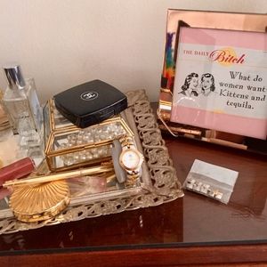 Water-Resistant Silver & Gold Watch